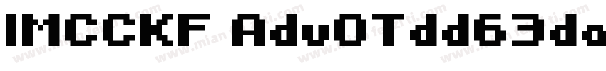 IMCCKF AdvOTdd63dae3字体转换
